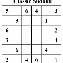 Classic Sudoku Puzzle 